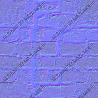 seamless wall bricks normal 0005